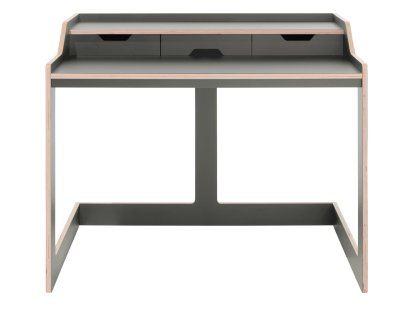 Plane Secretary, Melamine anthracite with birch edge