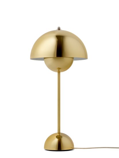 Flowerpot VP3 Table lamp, Brass-plated