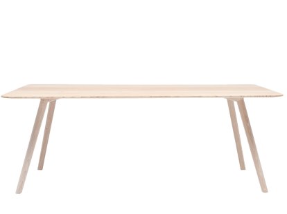 Meyer Dining Table, 200 x 92 cm, Waxed ash with white pigment