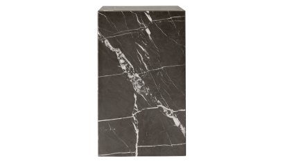 Plinth Side Table, H 51 x W 30 x D 30 cm, Brown-grey