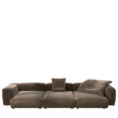Vetsak Sofa Set 5, Suave - Espresso, With cushions