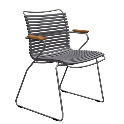 Click Chair, With armrests, Dark grey