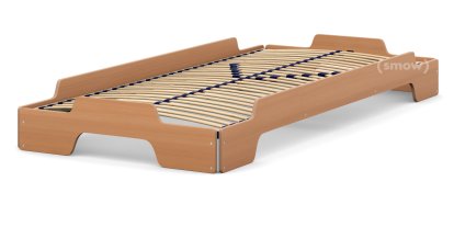 Rolf Heide Stacking Bed, 90 x 200, Oiled beech, Solid wood frame
