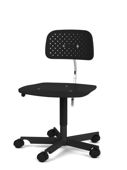 Kevi Air Swivel Chair, A / 40 - 53 cm, Black