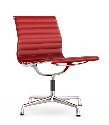 Aluminium Group EA 105, Chrome-plated, Leather (Standard), Red