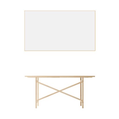 Egon Table, 160 cm, White melamine resin