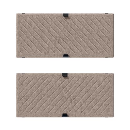 USM Soft Panel Mono for USM Haller Shelves, 75 cm x 35 cm, Taupe, Diagonal