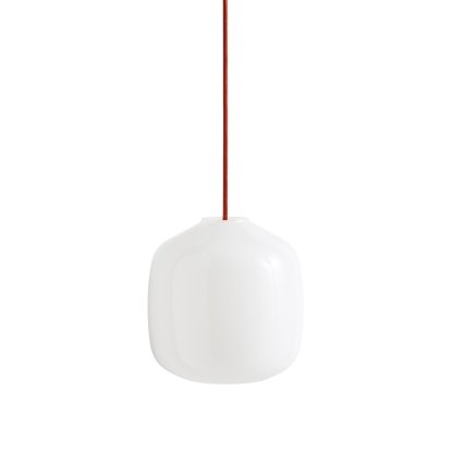 Buoy Glass Pendant Lamp, Ø 20 cm, Rusty red