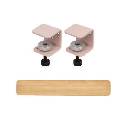 Tiptoe Wall Shelf, Solid Oak, Wall shelf 120 cm, TipToe x HEJU - Aurora pink