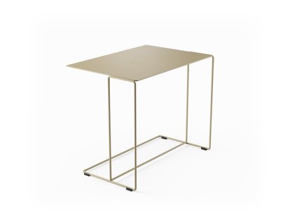 Oki Side Table, H 46 x W 56 x D 38 cm, Matt sand powder-coated, Matt sand powder-coated