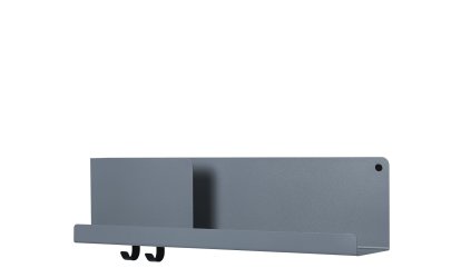 Folded Shelves, H 16,5 x W 63 cm, Blue-grey
