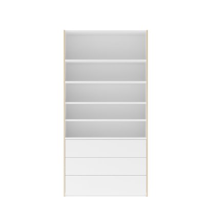 Modular Plus Shelving System, 360 mm, open front, with drawers, Add-on element