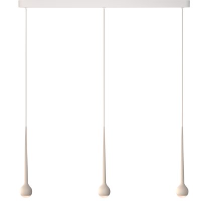 Falling Sun Pendant Lamp, Sand white, 3 shades