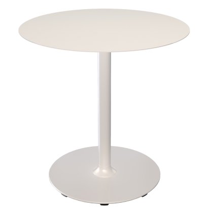Pico Table, Muted White, Round (Ø 74 cm), Round