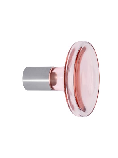 Bulb Wall Hooks, Small: Ø 9 cm, Rose quartz