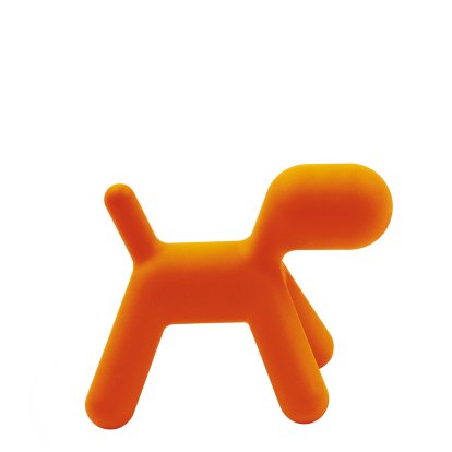 Puppy Stool, Large (H 55,5 x W 42 x D 69,5 cm), Polyethylene (intended for use outdoors), Matt orange (1001 C)