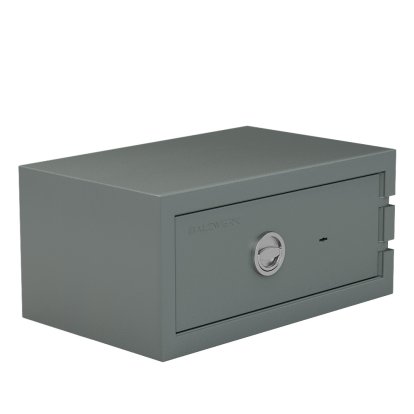 Balzsafe Connect Safe for USM Haller Shelves, 75 cm x 35 cm x 50 cm, Mid grey RAL 7005, Key lock