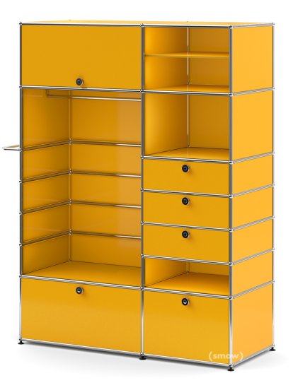 USM Haller Wardrobe Model 2, Golden yellow RAL 1004