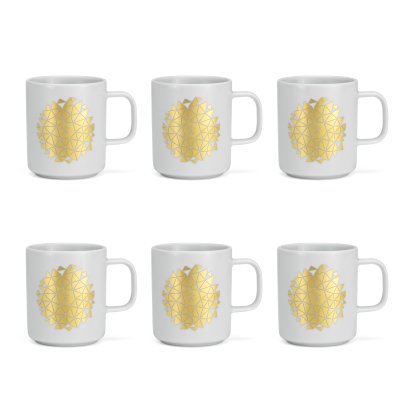 Girard Coffee Mugs, New Sun, Set of 6