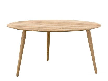 PLAYround Wood Table, Oiled oak, ø 90 cm, Oiled oak, 44 cm