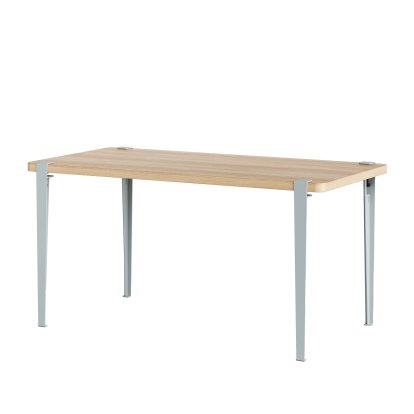 Balthazar Dining Table, Oak finish, Pale blue