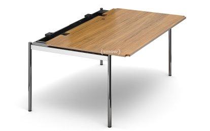 USM Haller Table Advanced, 175 x 100 cm, 07-Natural lacquered oak, Hatch right