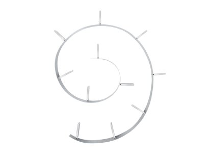 Bookworm Shelf, 11, Opaque, Aluminium