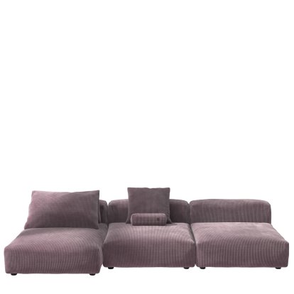 Vetsak Sofa Set 4, Cord velours - Blossom, With cushions