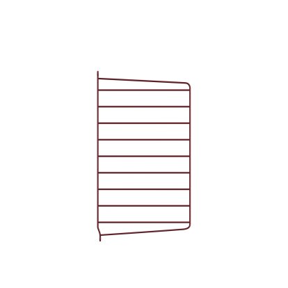 String System Wall Panel, Single, 50 x 30 cm, Dark red