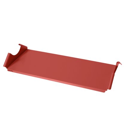 Moon Tray TV Shelf, Burning red