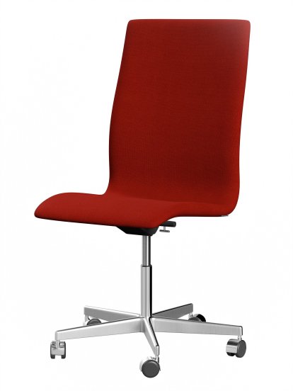 Oxford Office Swivel Chair, Without armrests, Middle-high back, Wheeled based, Hallingdal 65, 600 - Orange