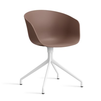 About A Chair AAC 20 Swivel Chair, Soft brick 2.0, White powder coated aluminium