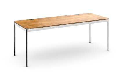 USM Haller Table Plus, 200 x 75 cm, 07-Natural lacquered oak, Without hatch