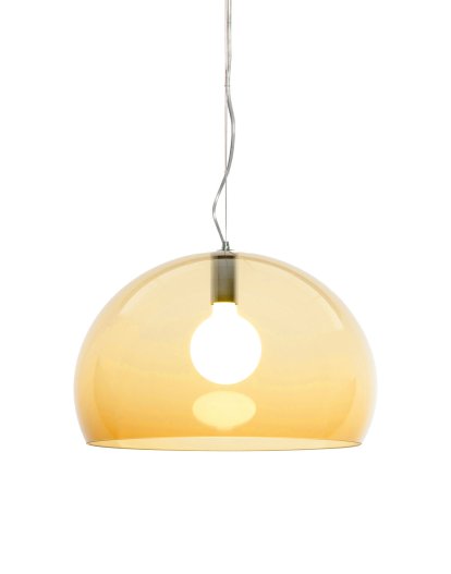 FL / Y Pendant Lamp, Transparent, Amber