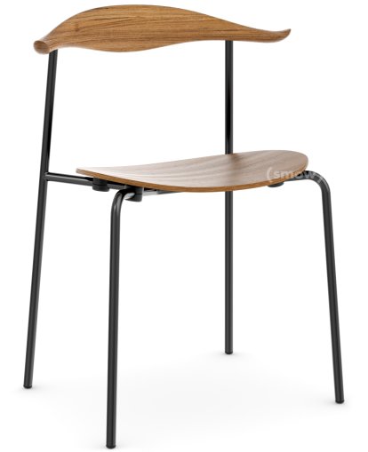 CH88T Chair, Black powder coating, Oiled oak