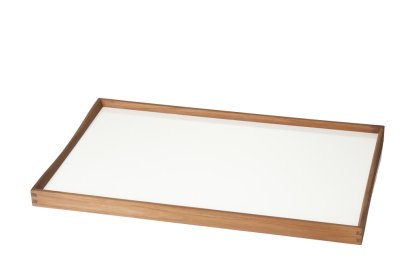 Turning Tray, L (38 x 51 cm), Black/White