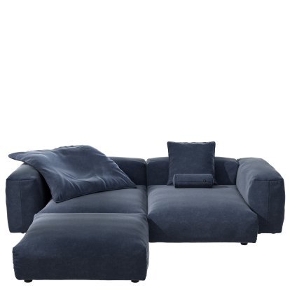 Vetsak Sofa Set 3, Suave - Navy, With cushions