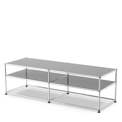 USM Haller side table Type 1, Metal, Mid grey RAL 7005