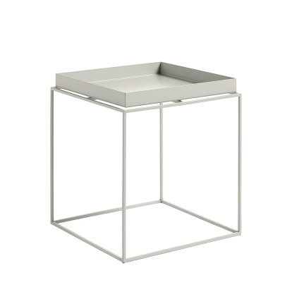 Tray Tables, H 40/44 x W 40 x D 40 cm, Warm grey