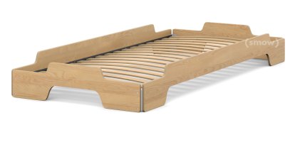 Rolf Heide Stacking Bed, 90 x 200, Beech oiled, Rollable