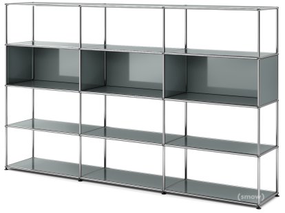 USM Haller Living Room Shelf XL, Mid grey RAL 7005