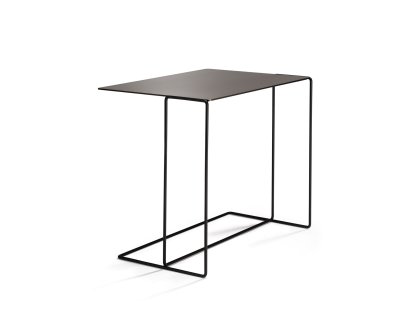 Oki Side Table, H 46 x W 56 x D 38 cm, Matt bronze powder-coated, Matt bronze powder-coated