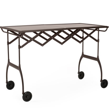 Battista Drinks Trolley, Surface matt, Plum, Colour matching matt lacquered