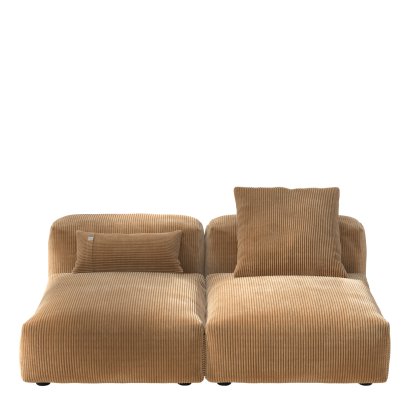 Vetsak Sofa Set 1, M, Cord velours - Camel, With cushions