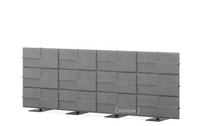 USM Privacy Panels Acoustic Wall, 3,00 m (4 elements), 1,09 m (3 elements), Anthracite