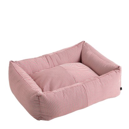 Dog Bed, H 26 x W 78 x D 65 cm, Red / white