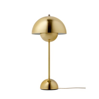 Flowerpot VP3 Table lamp, Brass-plated