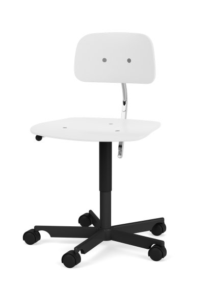 Kevi 2533 Swivel Chair, B / 48 - 61 cm, Snow, Black