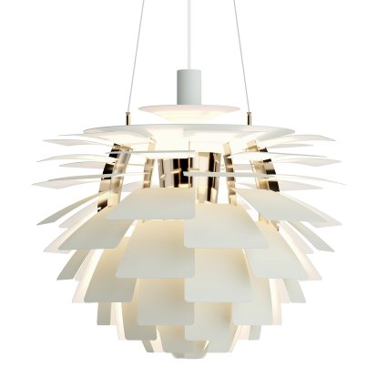 PH Artichoke Pendant Lamp, Dusty green / Brass, Ø 60 cm