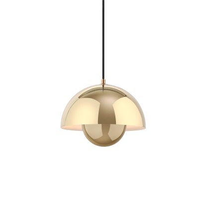 Flowerpot VP1 Pendant Lamp, Brass-plated